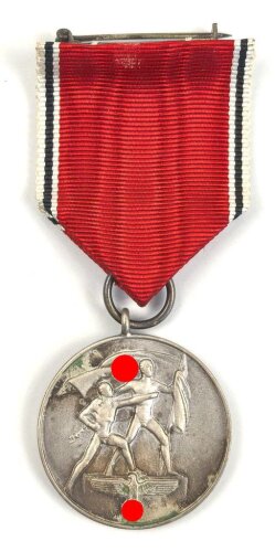 Anschlussmedaille 13. März 1938 im Etui, dieses mit...