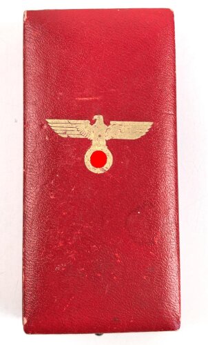 Anschlussmedaille 13. März 1938 im Etui, dieses mit Hersteller " Hauptmünzamt Wien "