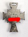 Miniatur, Ehrenkreuz der Deutschen Mutter ( Mutterkreuz ) in Silber, Größe 16 mm