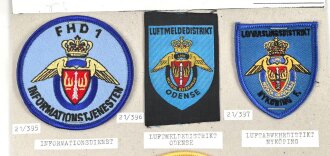 Dänemark Luftwaffe, Sammlung Ärmelabzeichen,...