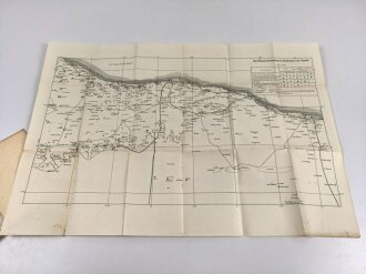 "Militärgeographische Beschreibung von Lybien" Berlin 1941 mit 96 Seiten plus Anlagen. Stockfleckig, sonst gut