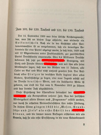 Alfred Rosenberg " Wesen, Grundsätze und Ziele der NSDAP"  1937, 62 Seiten