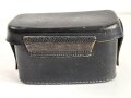 Koppeltasche für Sanitäter. Schwarzes Leder, datiert 1938