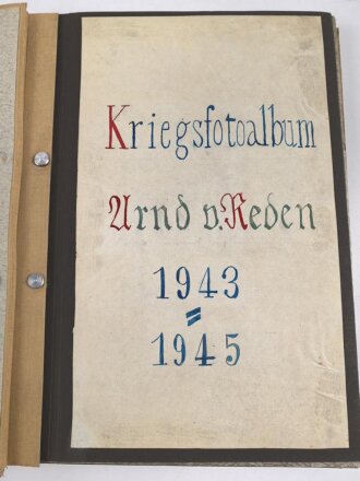 Fotoalbum Heer eines ursprünglich Angehörigen der Hitlerjugend, alle Seiten bis 1945 fotografiert