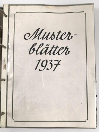 "Musterblätter 1937" Katalog Assmann Lüdenscheid als alte Fotokopie, Einzelstück aus Sammlungsauflösung