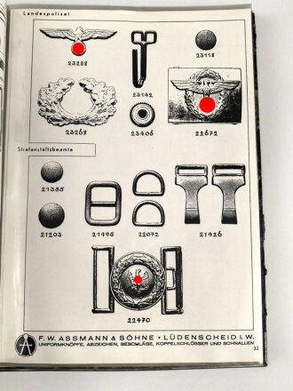 "Musterblätter 1937" Katalog Assmann Lüdenscheid als alte Fotokopie, Einzelstück aus Sammlungsauflösung