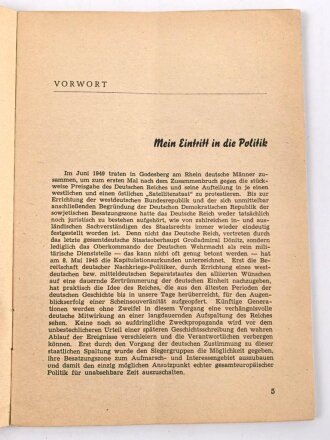 "Otto Ernst Remer 20.Juli 1944"  Verlag Deutsche Opposition 1951, DIN A5, 32 Seiten