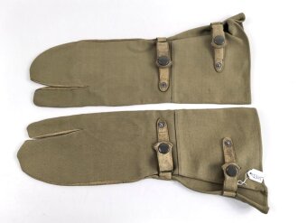 Paar Handschuhe für Kradmelder der Wehrmacht. Ungetragenes Paar in Grösse 8, Hersteller Hans Chiba Abertham ( Böhmen )