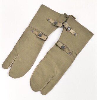 Paar Handschuhe für Kradmelder der Wehrmacht. Ungetragenes Paar in Grösse 8, Hersteller Hans Chiba Abertham ( Böhmen )