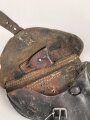 1. Weltkrieg, Koffertasche zur Pistole P08. Datiert 1916, Rückseitige Tragschlaufen fehlen sowie zusätzliche Löcher angebracht