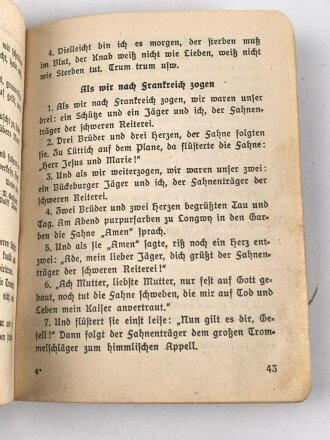 "Blut und Ehre" Lieder der Hitler Jugend. Kleinformat, 78 Seiten