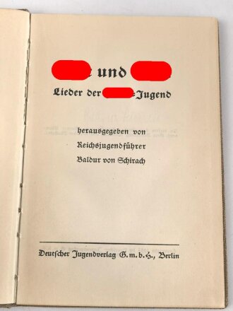 "Blut und Ehre" Liederbuch mit 128 Seiten, gebraucht