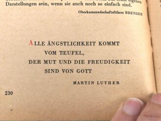 Jungvolk Jahrbuch 1942, 255 Seiten, A6, benutzt, Eintragungen, Buchrücken defekt