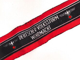 Armbinde "Deutscher Volkssturm Wehrmacht", sehr...