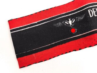 Armbinde "Deutscher Volkssturm Wehrmacht", sehr guter Zustand, unkonfektioniertes Stück