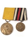 Preussen, Centenarmedaille 1897 und Feldzugmedaille 1870/71 für Kämpfer, am Spange