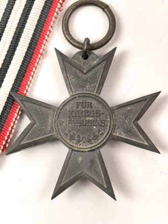 Preussen, Kreuz für Kriegshilfsdienst 1916, Band beiliegend