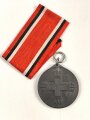 Preussen, Rot Kreuz Medaille 3.Klasse aus Kriegsmetall,  Band beiliegend