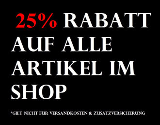 Neue Artikel 22.01.25 - 25% Rabatt auf alle Artikel im Shop