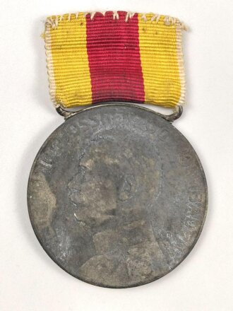 Baden, silberne Verdienstmedaille 1908-1918,  Zink, am Band