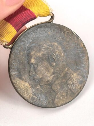 Baden, silberne Verdienstmedaille 1908-1918,  Zink, am Band