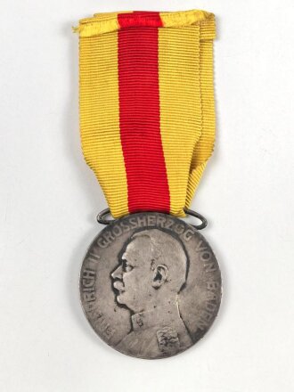 Baden, silberne Verdienstmedaille 1908-1918, am Band