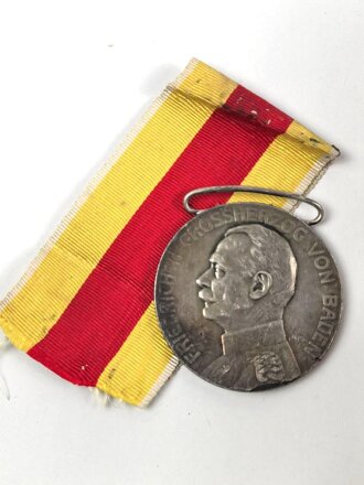 Baden, silberne Verdienstmedaille 1908-1918,  Band beiliegend