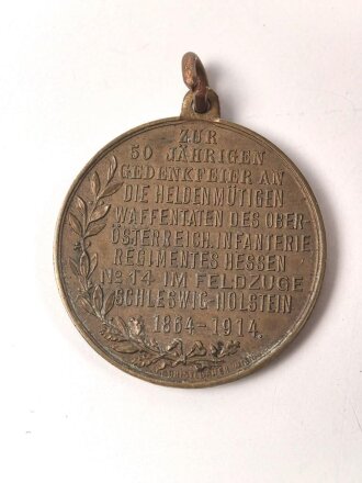 Hessen, tragbare Medaille aus Buntmetall " Zur 50...