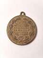 Bayern, tragbare Medaille aus Buntmetall " Zur Erinnerung an die Übergabe von Sedan 1870" Durchmesser 24mm