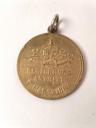 Tragbare Medaille aus Buntmetall "Regierungsantritt...