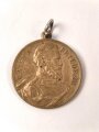 Tragbare Medaille aus Buntmetall "Regierungsantritt 9.März 1888 Kaiser Friedrich III" Durchmesser 24mm