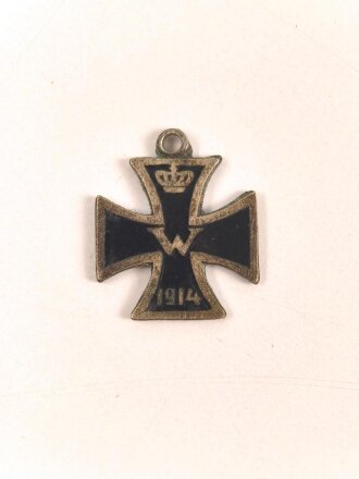 1. Weltkrieg, emailliertes Eisernes Kreuz 1914 , Miniatur 12mm