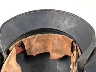 Stahlhelm Luftschutz, in allen Teilen originales Stück, ungereinigt