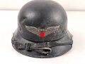 Stahlhelm Luftschutz, in allen Teilen originales Stück, ungereinigt