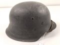 Heer, Stahlhelm Modell 1942. In allen Teilen originales Stück, Hersteller NS64, wohl ungetragen