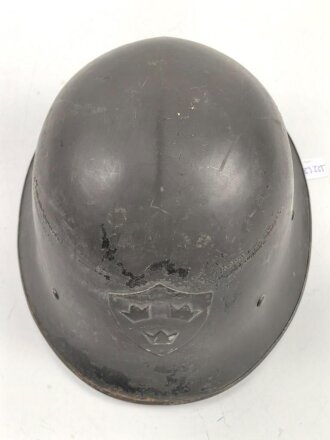 Schweden, Stahlhelm M21/26. Originallack, getragenes Stück