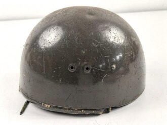 Polen, Stahlhelm WZ63 für Fallschirmtruppen, so auch von der NVA geführt. getragenes Stück, ungereinigt