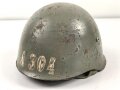 Portugal, Stahlhelm M40/63 für Fallschirmtruppen. Originallack, ungereinigtes Stück