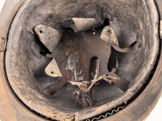 Frankreich 1. Weltkrieg, Stahlhelm Modell 1915 für Artillerie. Ungereinigtes Stück