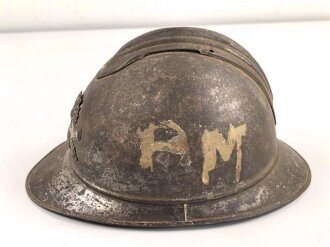 Frankreich 1. Weltkrieg, Stahlhelm Modell 1915 für Artillerie. Ungereinigtes Stück