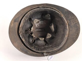 Frankreich 1. Weltkrieg, Stahlhelm Modell 1915 für Artillerie. Ungereinigtes Stück