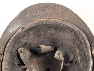 Frankreich 1. Weltkrieg, Stahlhelm Modell 1915 für Artillerie. Ungereinigtes Stück