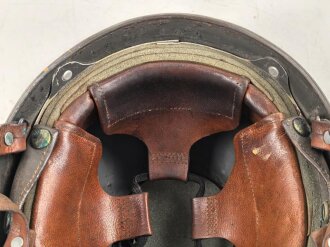 Schweiz, Stahlhelm M48/62. Originallack, getragenes Stück, überlackiert