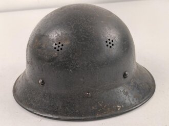 Tschechoslowakei 2.Weltkrieg, Stahlhelm Zivilschutz, Originallack, ungereinigtes Stück