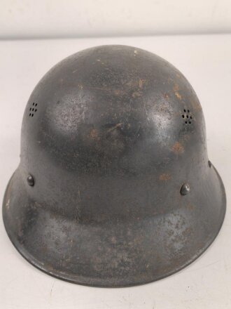 Tschechoslowakei 2.Weltkrieg, Stahlhelm Zivilschutz, Originallack, ungereinigtes Stück