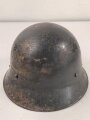 Tschechoslowakei 2.Weltkrieg, Stahlhelm Zivilschutz, Originallack, ungereinigtes Stück