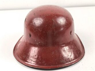 Deutschland nach 1945, Stahlhelm Modell Luftschutz einteilig, wohl für Zivilschutz verwendet. keine erkennbare Stempelung, Größe 55,5