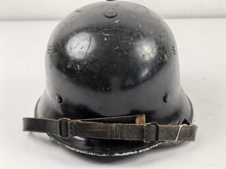 Feuerwehr III.Reich, Leichtmetallhelm , die Abzeichen entfernt, Größe 58,5