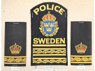 Schweden, Sammlung Rangabzeichen der Polizei ( UNO-...