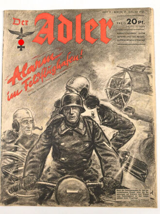 Der Adler "Alarm im Feldflughafen!" Heft Nr. 2 vom 21. Januar 1941